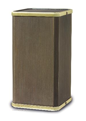 solid bronze cremation urn vertical cube shape